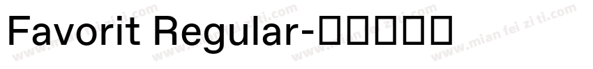 Favorit Regular字体转换